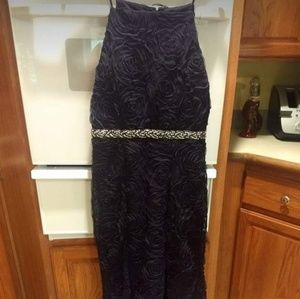 Navy blue prom dress